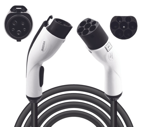 DUOSIDA зарядный кабель трехфазный 22кВт Type 2 - Type 1