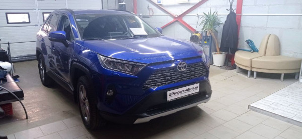 Toyota RAV 4 установка Pandora DXL 4790 и замка капота Defen Time Pro