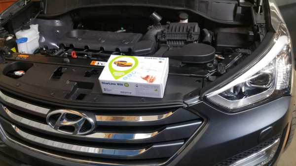 Hyundai Santa Fe установка StarLine M96 M