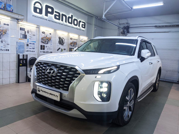Hyundai Palisade установка VX 4G GPS v2, замка капота и резервного питания