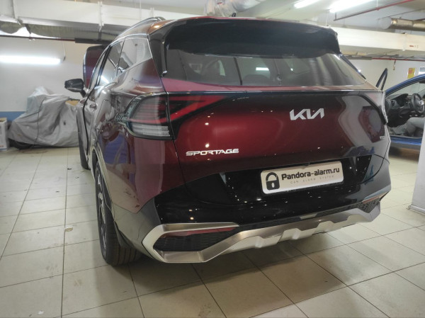 Kia Sportage установка Pandora VX 4G GPS v2, замка капота и аварийного питания