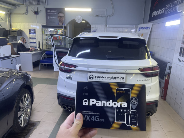Geely Coolray установка Pandora VX 4G GPS v2