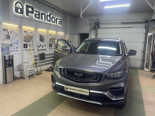 Geely Atlas Pro установка Pandora VX 4G GPS v3
